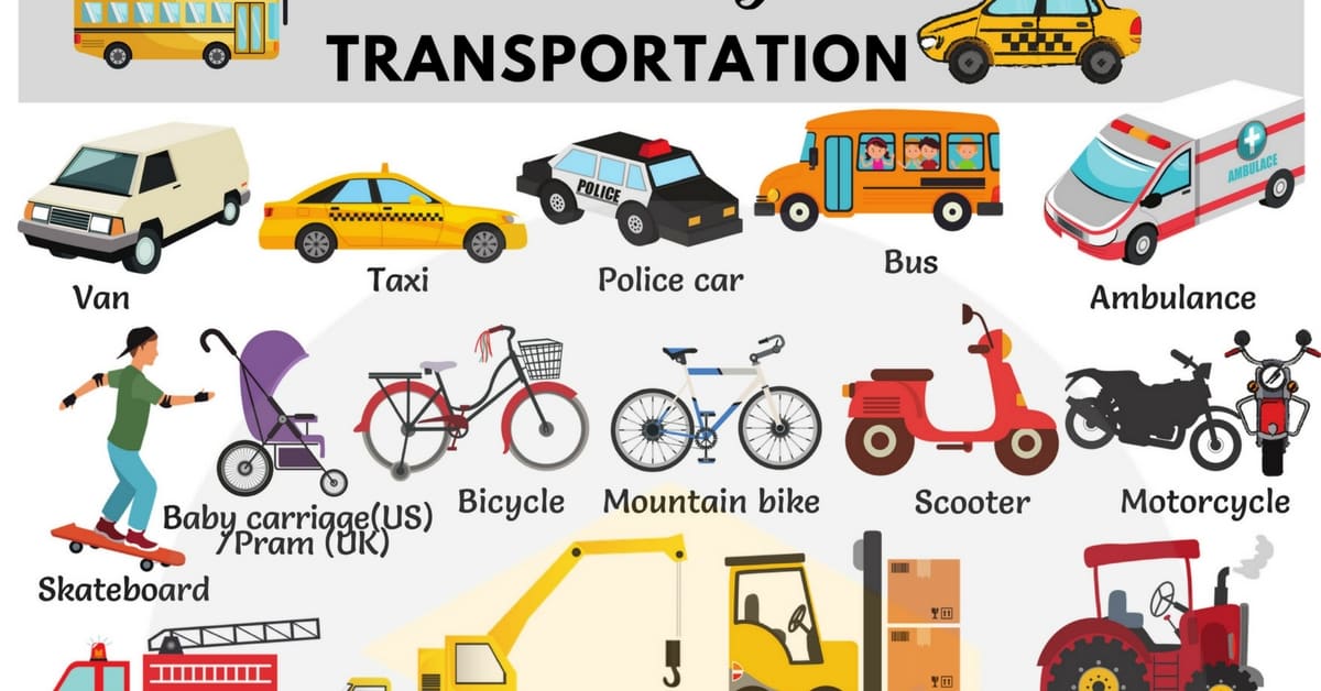 different types of land transportation